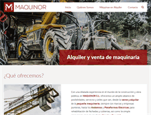Tablet Screenshot of maquinor.es